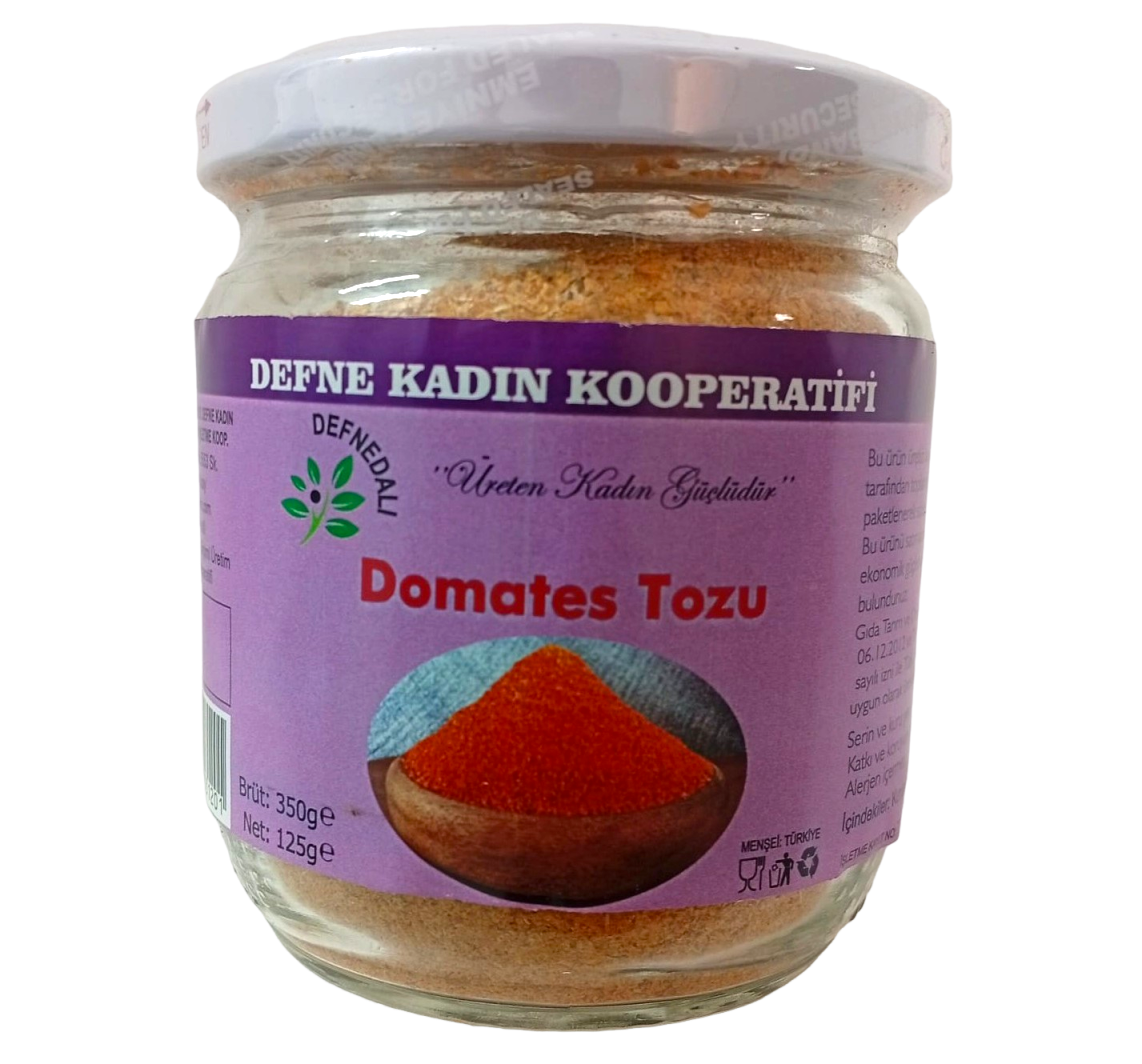 Domates Tozu (Cam Kavanoz) - 125 Gr - Defne Kadın Kooperatifi