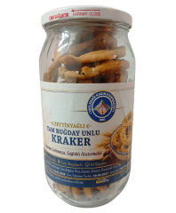 Zeytinyağlı, Rezeneli ve Tam Buğday Unlu Kraker – 250 Gr - Yayladağı Kadın Kooperatifi